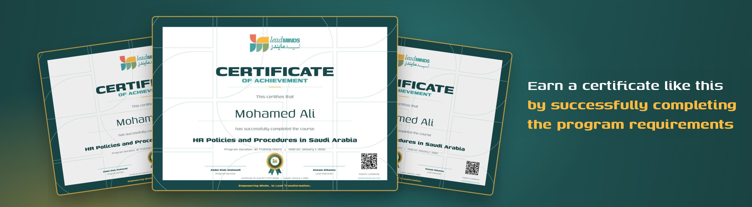 Certificate of completion