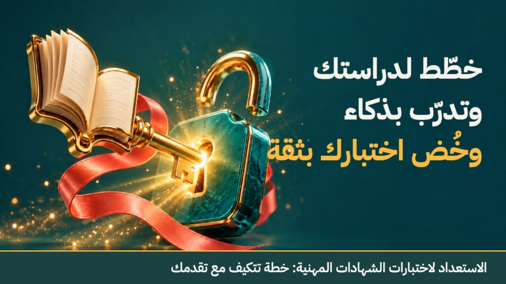 الاستعداد لاختبارات الشهادات المهنية: خطة تتكيف مع تقدمك